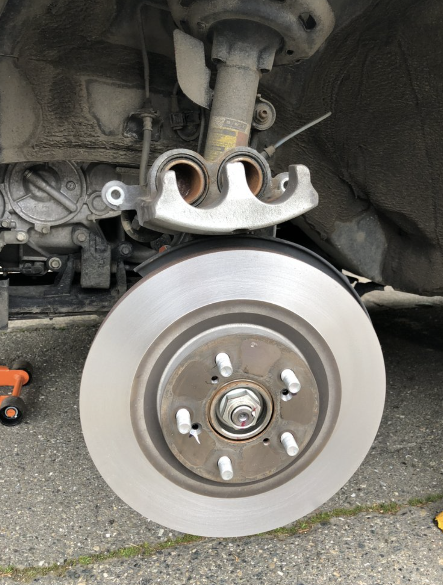this image shows brake repair in Roanoke, VA